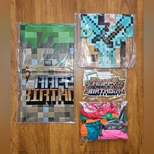Minecraft Birthday Party Decorations
